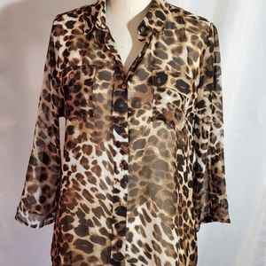 Vintage Leopard Blouse